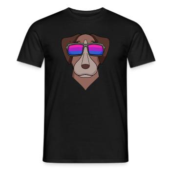 Bisexuel Pointer Dog Cadeau - T-shirt homme - noir - Devant - AI Model Male 178 light (178cm)