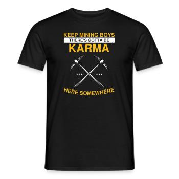 Gold Digger Gold Panning Gold Mining Designs - Men's T-Shirt - black - Front - AI Model Male 178 light (178cm)