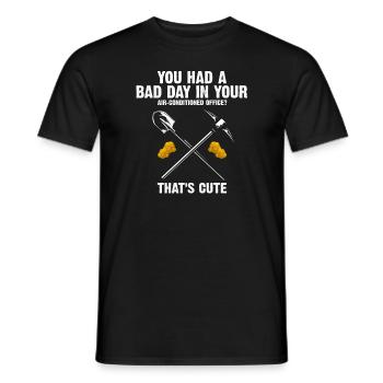 Goldwaschen Goldsucher Goldschüfer Design - Männer T-Shirt - Schwarz - Vorne - AI Model Male 178 light (178cm)