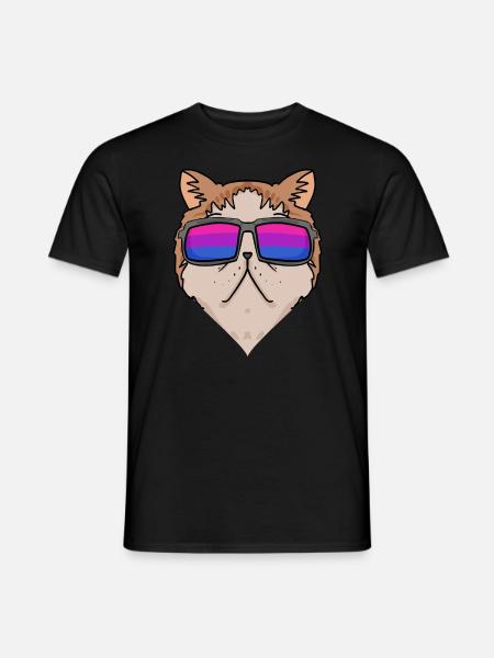 Bisexuell Exotische Kurzhaarkatze Katze Geschenk - Männer T-Shirt - Schwarz