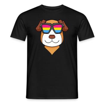 Chien Pansexuel Jack Russell Terrier - T-shirt homme - noir - Devant - AI Model Male 178 light (178cm)