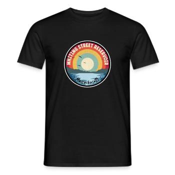 Whiting Street Reservoir Massachusetts Bunt - Männer T-Shirt - Schwarz - Vorne - AI Model Male 178 light (178cm)
