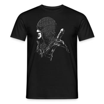 Kämpfer - Männer T-Shirt - Schwarz - Vorne - AI Model Male 178 light (178cm)