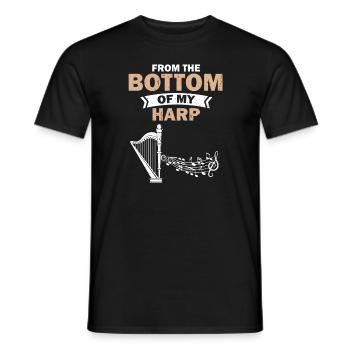 Conceptions de harpiste pour conceptions de harpiste - T-shirt homme - noir - Devant - AI Model Male 178 light (178cm)