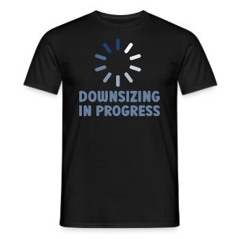 Weight Loss, Bariatric Surgery, Downsizing In - Männer T-Shirt - Schwarz - Vorne - AI Model Male 178 light (178cm)