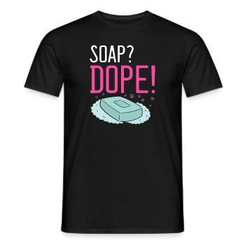 Homemade soap design for oil soap making - Men's T-Shirt - black - Front - AI Model Male 178 light (178cm)