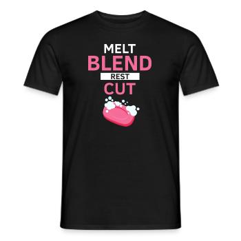 Homemade soap design for oil soap making - Men's T-Shirt - black - Front - AI Model Male 178 light (178cm)