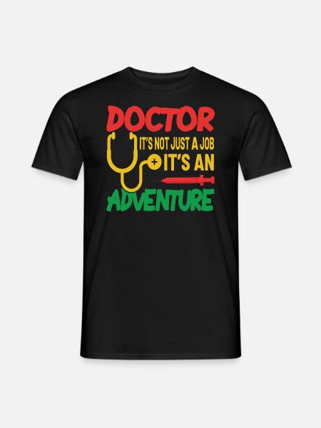 DOCTOR IT'S NOTE JUST A JOB - T-shirt homme - noir