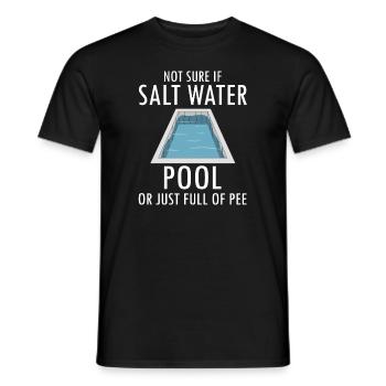 Conceptions de sauveteurs pour les techniciens de piscine - T-shirt homme - noir - Devant - AI Model Male 178 light (178cm)