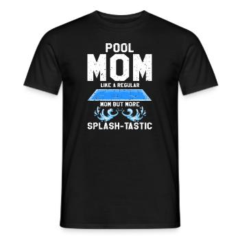 Pool Guy Design for PoolBoy and Pool Cleaner - Men's T-Shirt - black - Front - AI Model Male 178 light (178cm)