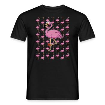 Table Tennis Outfit Women's Cat - Men's T-Shirt - black - Front - AI Model Male 178 light (178cm)