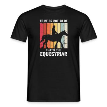 Cydesdale Reiter und Zugpferd Designs - Männer T-Shirt - Schwarz - Vorne - AI Model Male 178 light (178cm)