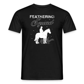 Clydesdale Design for Clydesdale Riders - Men's T-Shirt - black - Front - AI Model Male 178 light (178cm)