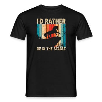 Clydesdale Design for Clydesdale Riders - Men's T-Shirt - black - Front - AI Model Male 178 light (178cm)