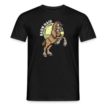 Conception Clydesdale pour clydesdale Riders - T-shirt homme - noir - Devant - AI Model Male 178 light (178cm)