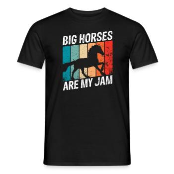 Cydesdale Rider and Draft Horse Designs - Men's T-Shirt - black - Front - AI Model Male 178 light (178cm)