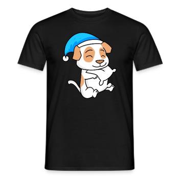 Dog Dog Breed Jack Russell Terrier - Men's T-Shirt - black - Front - AI Model Male 178 light (178cm)