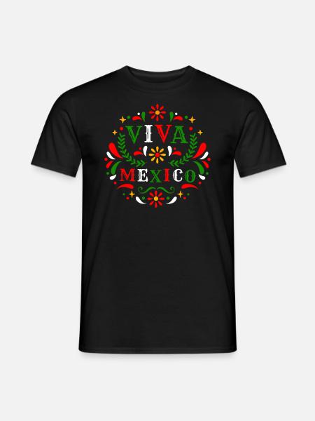 Viva Mexico Jour de l’indépendance mexicaine J’aime le Mexique - T-shirt homme - noir