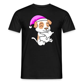 Dog Dog Breed Jack Russell Terrier - Men's T-Shirt - black - Front - AI Model Male 178 light (178cm)