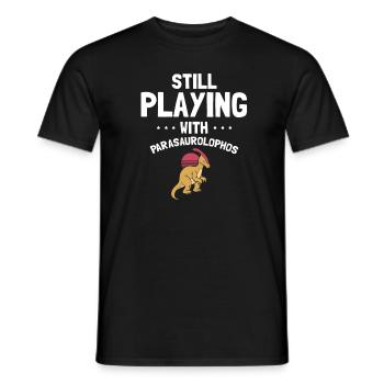 Dinosaurier Motif für Paläontologen - Männer T-Shirt - Schwarz - Vorne - AI Model Male 178 light (178cm)