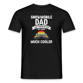 Conception de motoneigistes et de motoneiges - T-shirt homme - noir - Devant - AI Model Male 178 light (178cm)
