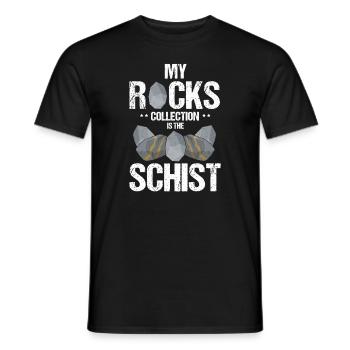 Recherche sur les roches et conception de roches à quartz - T-shirt homme - noir - Devant - AI Model Male 178 light (178cm)