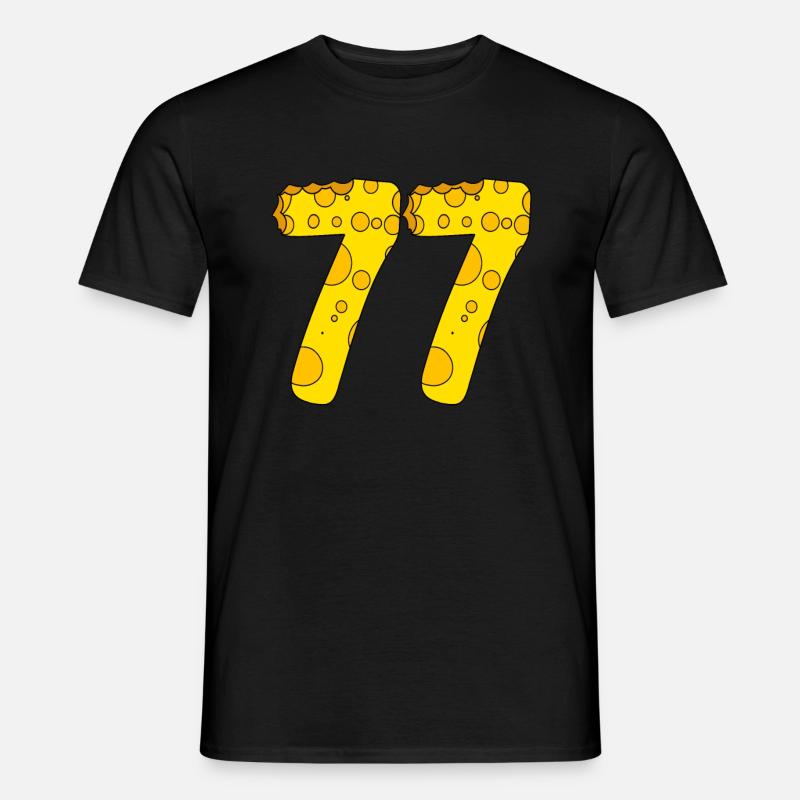 77 anni - Regalo per il 77° compleanno - 1977 - T-shirt uomo - nero