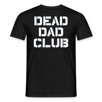 Dead Dad Club Vintage Lustiger Spruch - Männer T-Shirt - Schwarz - Vorne - AI Model Male 178 light (178cm)