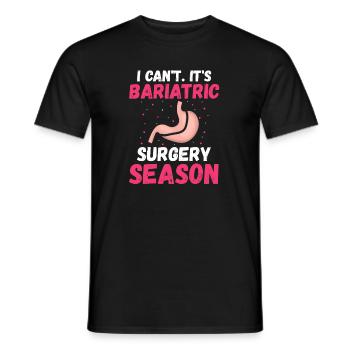 Gastric Bypass and Gastric Bypass Operation Design - Men's T-Shirt - black - Front - AI Model Male 178 light (178cm)