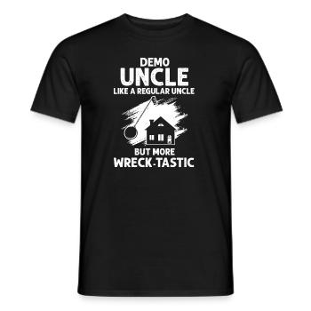 Démolition et rénovation de maisons - T-shirt homme - noir - Devant - AI Model Male 178 light (178cm)