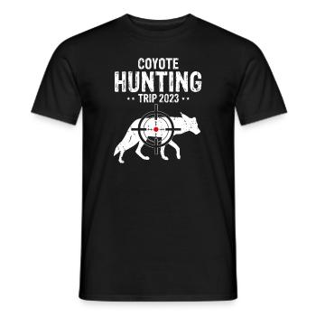 Conception de coyote pour les réacteurs de coyote - T-shirt homme - noir - Devant - AI Model Male 178 light (178cm)