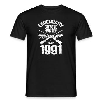 Conception de coyote pour les réacteurs de coyote - T-shirt homme - noir - Devant - AI Model Male 178 light (178cm)