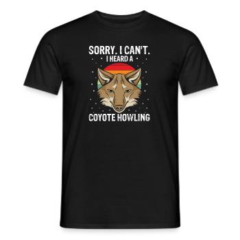 Kojoten Design für Kojotentöter - Männer T-Shirt - Schwarz - Vorne - AI Model Male 178 light (178cm)