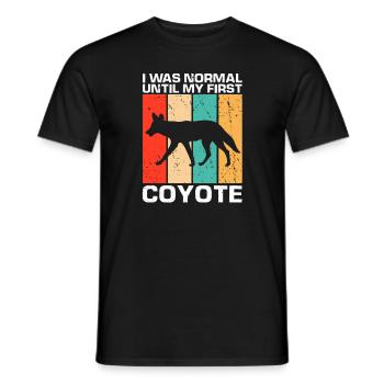 Kojoten Design für Kojotentöter - Männer T-Shirt - Schwarz - Vorne - AI Model Male 178 light (178cm)