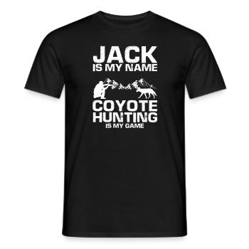 Conception de coyote pour les réacteurs de coyote - T-shirt homme - noir - Devant - AI Model Male 178 light (178cm)