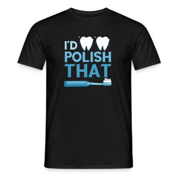 Conception de cliniques dentaires et de techniciens de laboratoire dentaire - T-shirt homme - noir - Devant - AI Model Male 178 light (178cm)