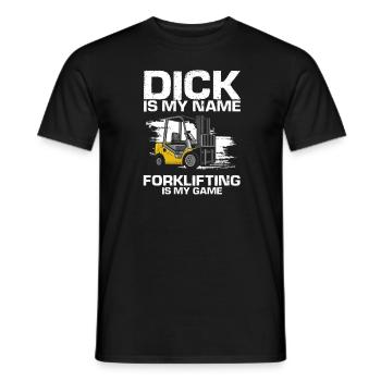 Gabelstaplerfahrer und Lagerhaus Gabestaplerfahrer - Männer T-Shirt - Schwarz - Vorne - AI Model Male 178 light (178cm)