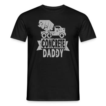 Concrete construction design for construction workers and construction site - Men's T-Shirt - black - Front - AI Model Male 178 light (178cm)