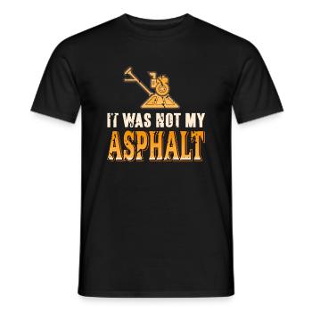 Concrete construction design for construction workers and construction site - Men's T-Shirt - black - Front - AI Model Male 178 light (178cm)