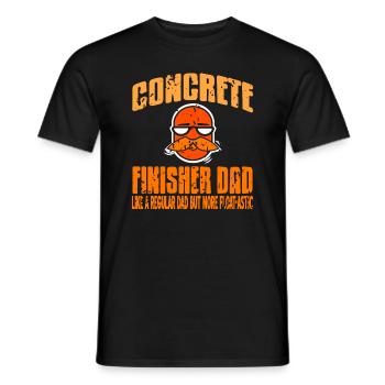 Conception de constructeur en béton pour les constructeurs et le chantier de construction - T-shirt homme - noir - Devant - AI Model Male 178 light (178cm)