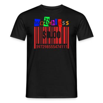 Worthless Punk Anti Capitalism - Männer T-Shirt - Schwarz - Vorne - AI Model Male 178 light (178cm)