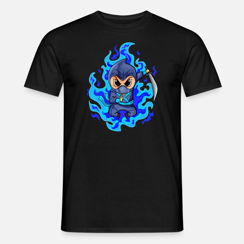Ninja - Männer T-Shirt - Schwarz