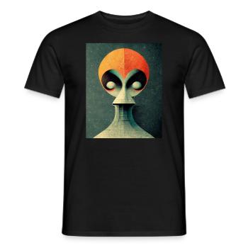 Alinen bauhaus Vintage Style v2 - Männer T-Shirt - Schwarz - Vorne - AI Model Male 178 light (178cm)