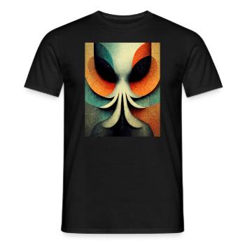 Alinen bauhaus Stil Vintage - Männer T-Shirt - Schwarz - Vorne - AI Model Male 178 light (178cm)