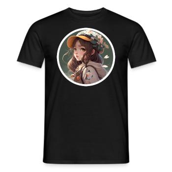 Pfadfinder Mädchen - Männer T-Shirt - Schwarz - Vorne - AI Model Male 178 light (178cm)