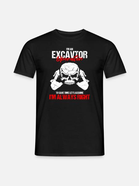 Pelle pour opérateur de pelle - T-shirt homme - noir