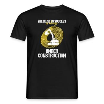 Excavator operator for excavators Sand excavators - Men's T-Shirt - black - Front - AI Model Male 178 light (178cm)