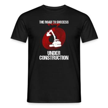 Pelles hydrauliques pour opérateurs de pelles hydrauliques - T-shirt homme - noir - Devant - AI Model Male 178 light (178cm)