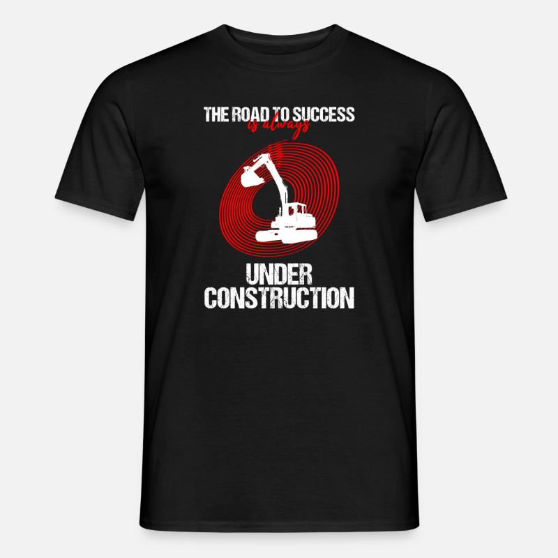 Baggerrückenbagger für Baggerfahrer - Männer T-Shirt - Schwarz