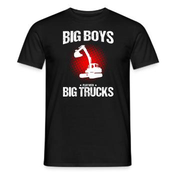 Bagger Design für Baggerfahrer - Männer T-Shirt - Schwarz - Vorne - AI Model Male 178 light (178cm)
